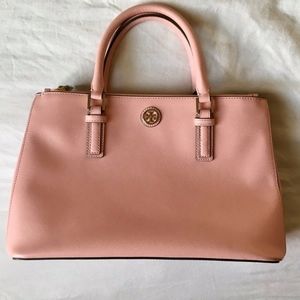 TORY BURCH Robinson Mini Double Zip Tote Rose Pink